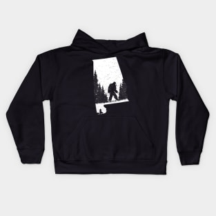 Alabama Bigfoot Kids Hoodie